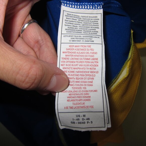 mint❤️vintage ASTERAS TRIPOLIS FC 2010-12 away shirt Lotto M GB38/40" Greece - Picture 7 of 14